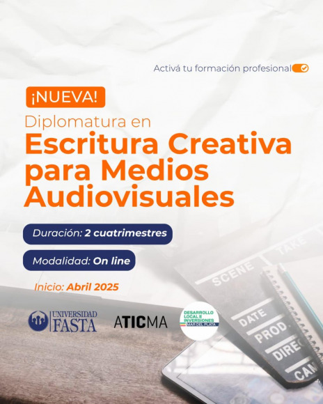 Diplomatura en Escritura Creativa para Medios Audiovisuales