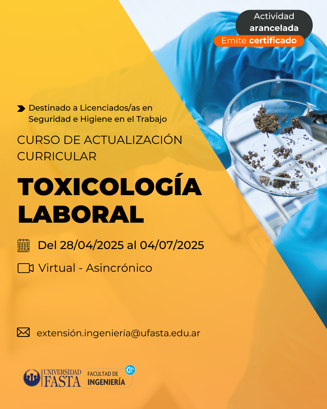Curso de Actualización Curricular - Toxicología Laboral