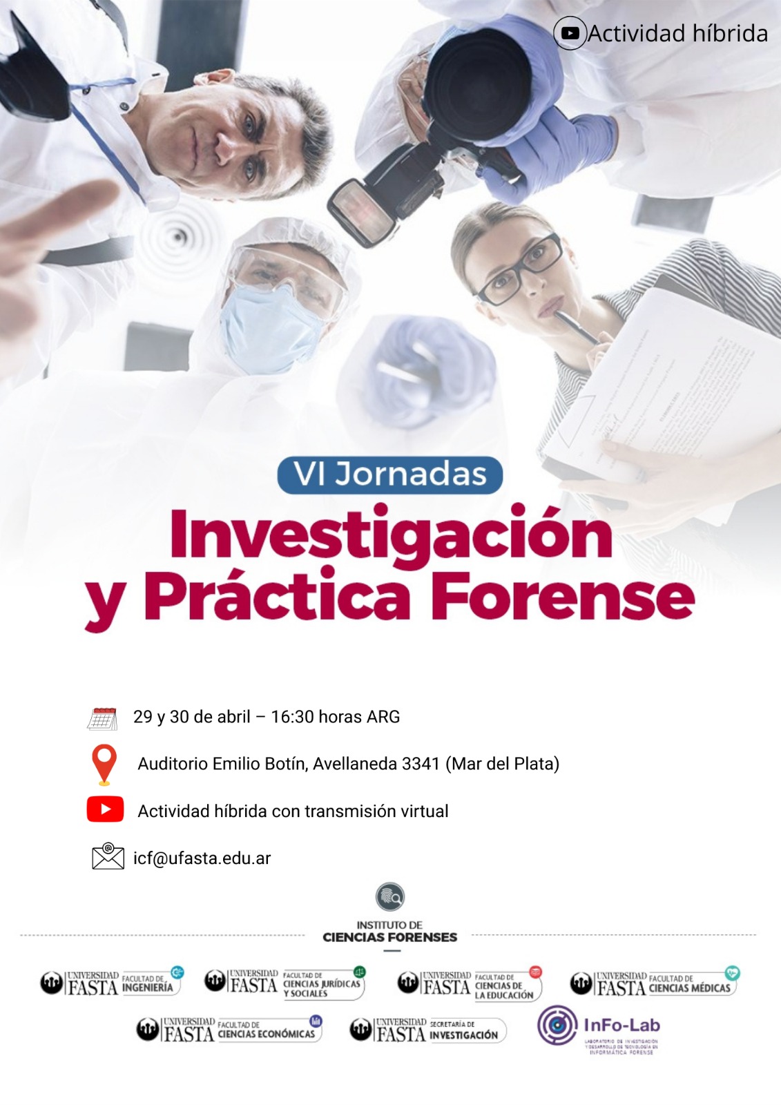 VI Jornadas de Investigación y Práctica Forense