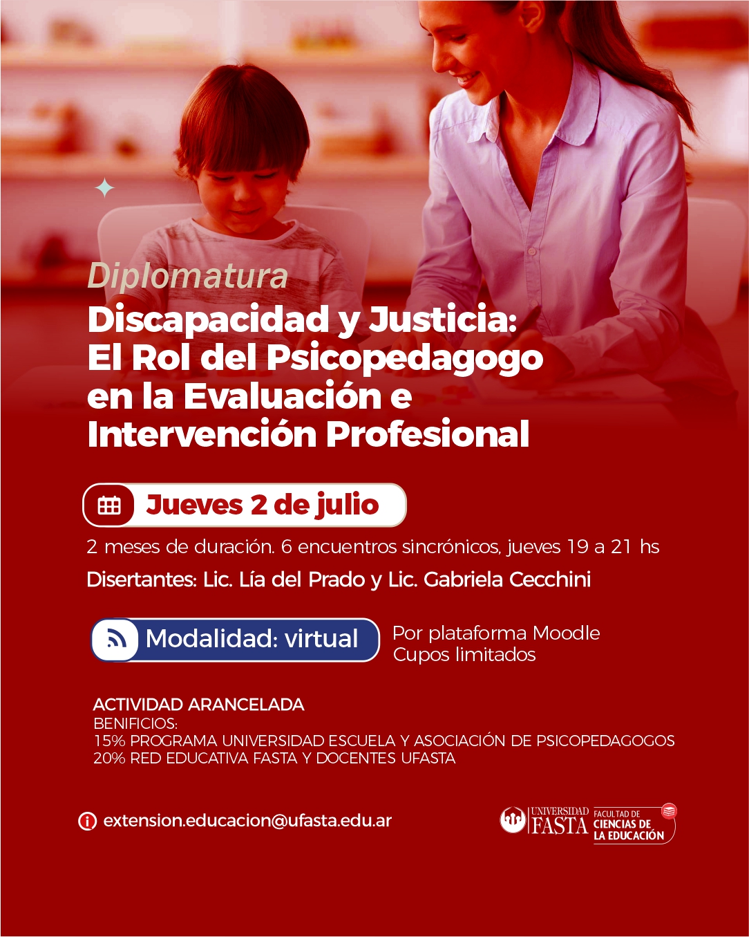 Diplomatura en Discapacidad y Justicia: El Rol del Psicopedagogo en la Evaluación e Intervención Profesional