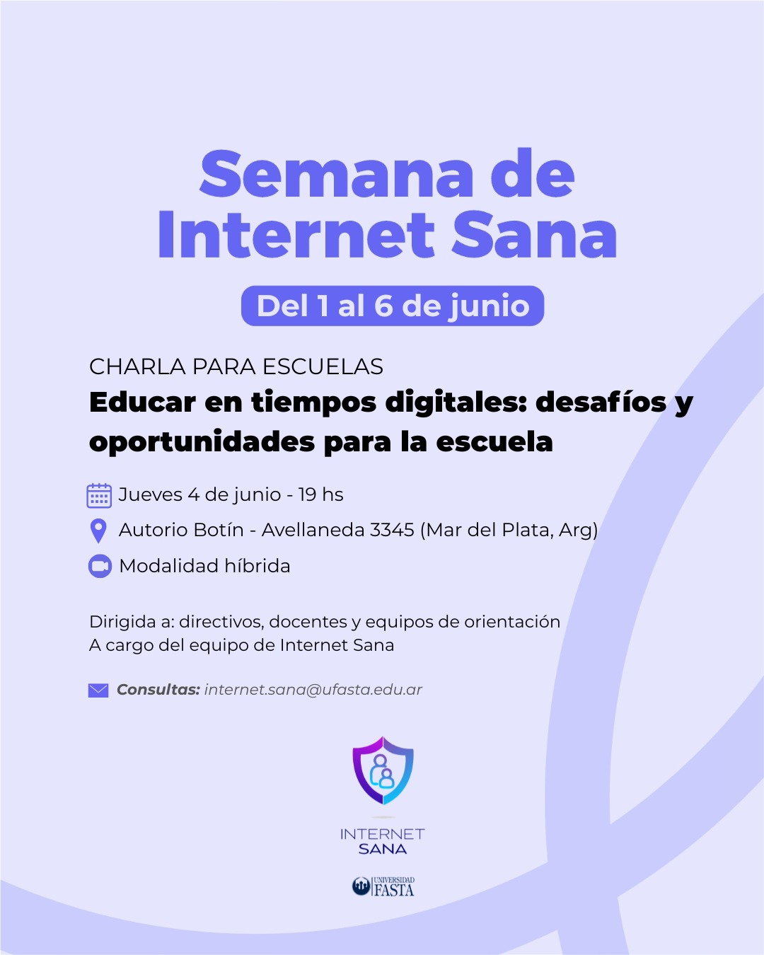 Charla: "Educar en tiempos digitales: desafíos y oportunidades para la escuela"