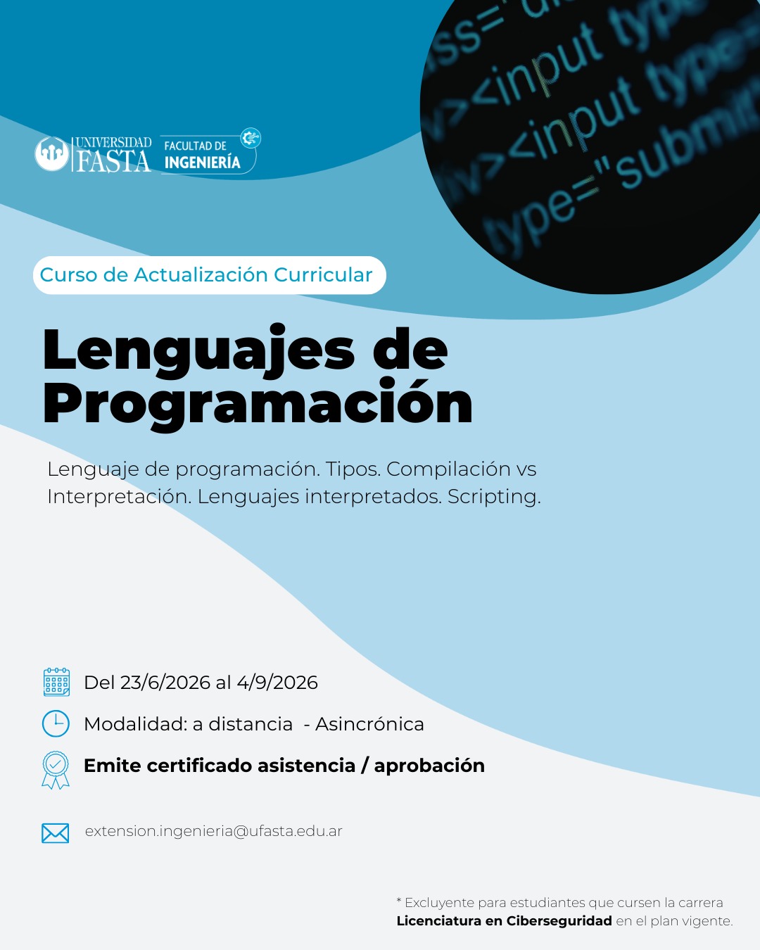 Curso de Actualización Curricular - Lenguajes de Programación