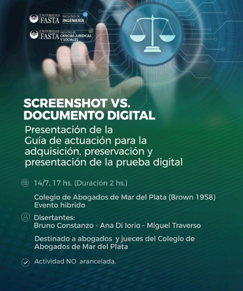 Screenshot vs. documento digital - Guía de actuación para la adquisición, preservación y presentación de la prueba digital