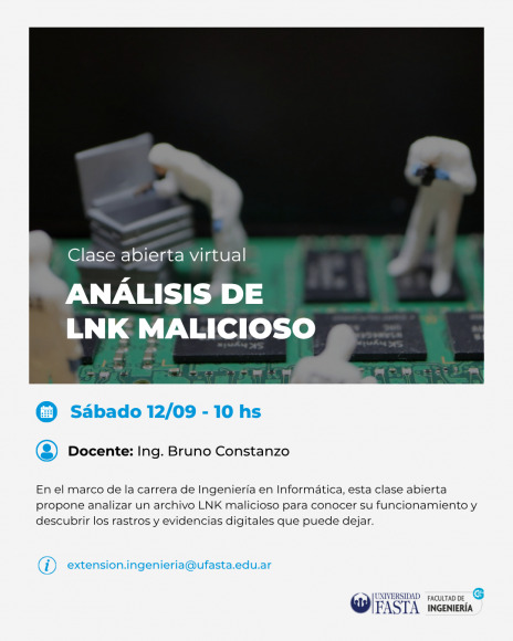 Clase abierta virtual: Análisis de LNK malicioso