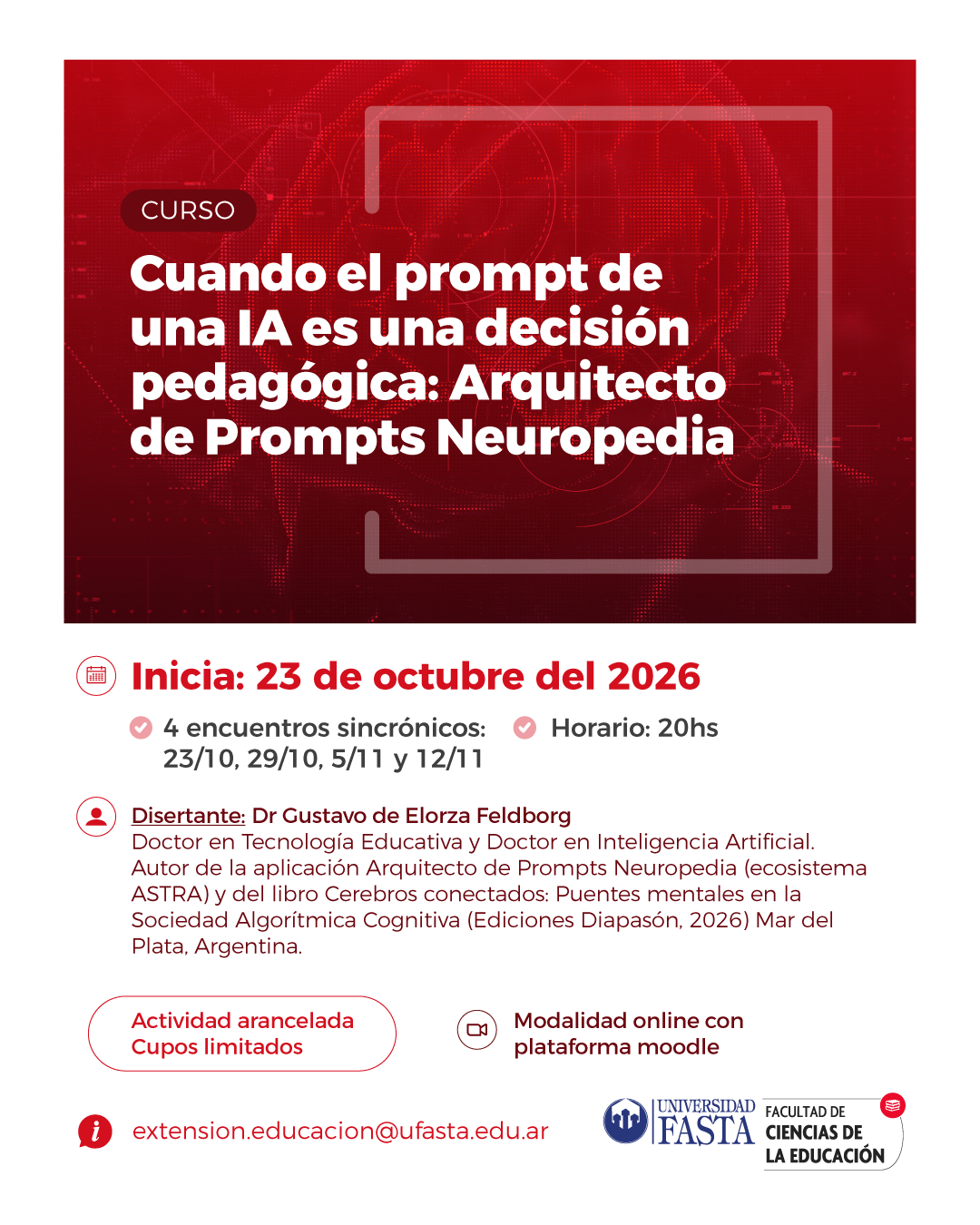 Curso: Cuando el prompt de una IA es una decisión pedagógica: Arquitecto de Prompts Neuropedia