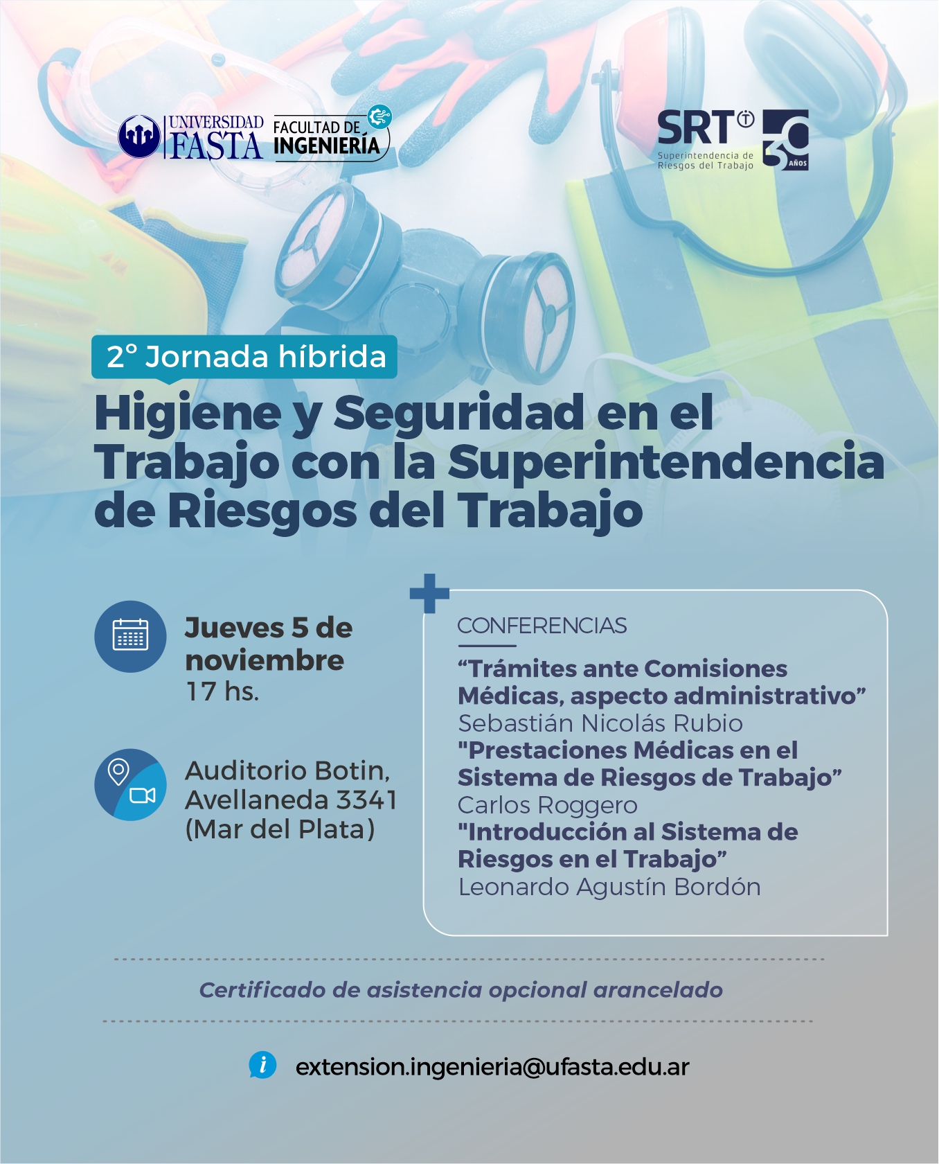 🦺 Segunda jornada híbrida de Higiene y Seguridad en el Trabajo