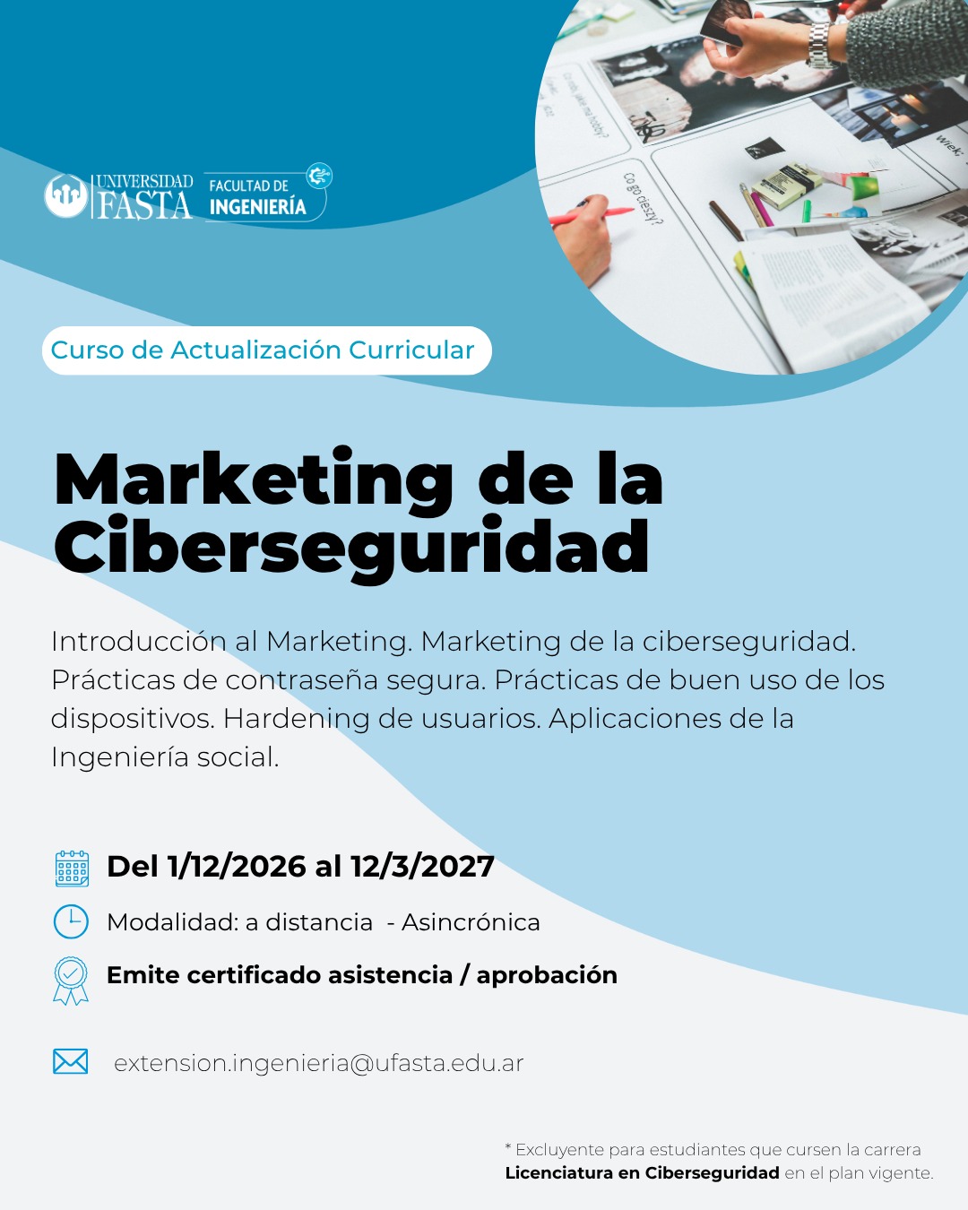 Curso de Actualización Curricular - Marketing de la Ciberseguridad